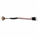 3 LED Dual Function Mini Auxiliary / Utility Light w/ Bezel - Amber LED/Amber Lens