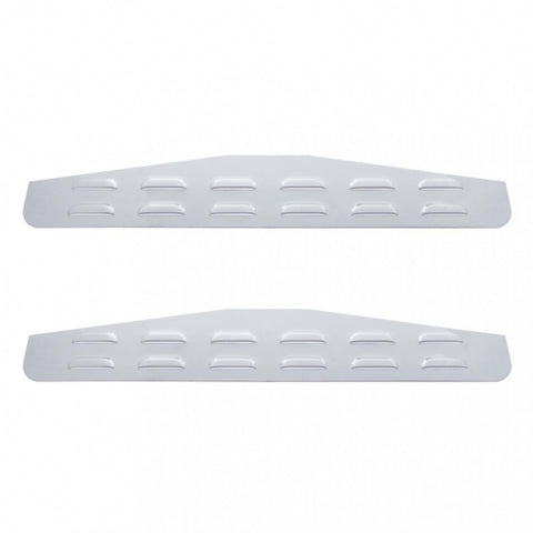 4" x 24" Louvered Bottom Mud Flap Plate - Welded Stud