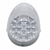 Kenworth T660 Front Bumper Light Bezel w/ 19 LED Reflector Light (Driver) - Amber LED/ Clear Lens