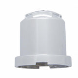 11/16" x 1 1/4" Chrome Plastic Iron Cross Nut Cover - Push-On (10 Pack)