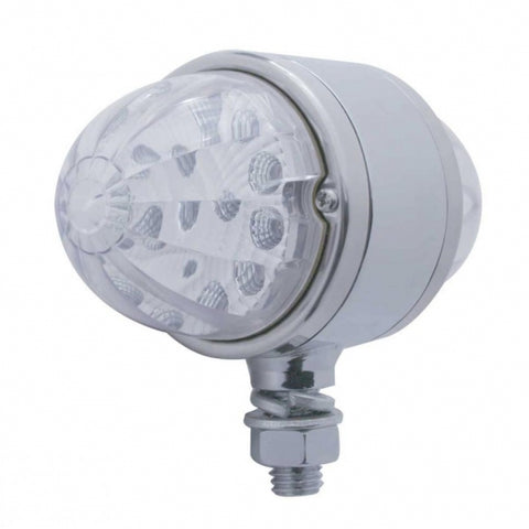 17 LED Reflector Double Face Light - Amber & Red LED/Clear Lens