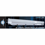 "Competition Series" Chrome 30" Spring Loaded Mud Flap Hanger - 1 1/8" Bolt Pattern
