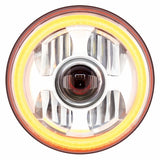 7” High Power LED Projection Headlight with Dual Function LED Halo Ring