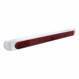 19 LED 17" Stop, Turn & Tail Light Bar w/ Bezel - Red LED/Red Lens