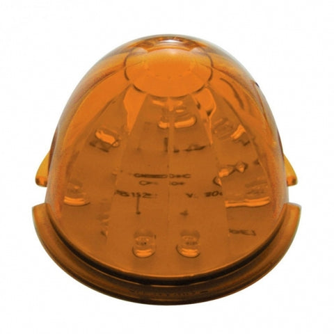17 LED Dual Function Watermelon Cab Light - Amber LED/Amber Lens