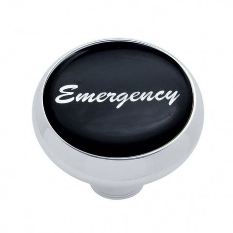 "Emergency" Deluxe  Air Valve Knob - Black Glossy Sticker