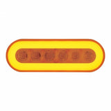 22 LED Oval "GLO" Turn Signal Light Kit - Amber LED/Amber Lens