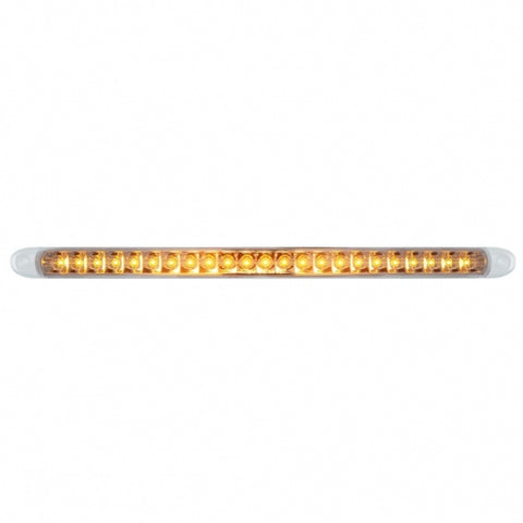 23 SMD LED 17 1/4" Turn Signal Light Bar with Reflector - Amber LED/Clear Lens