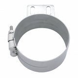 5" Stainless Butt Joint Exhaust Clamp - Straight Bracket