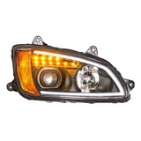 "Blackout" Projection Headlight With LED Turn Signal & LED Position Light For 2008+ Kenworth T660