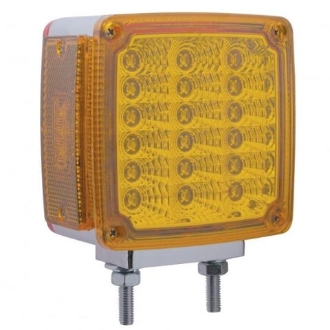 39 LED Reflector Double Face Turn Signal Light - Amber/Red Lens