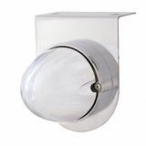 Stainless Light Bracket w/ 9 LED Dual Function "GLO" Watermelon Light - Amber LED/Clear Lens