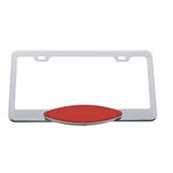 10 LED Cats Eye License Frame - Red LED/Red Lens