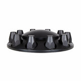 Matte Black Dome Front Axle Cover w/ 33mm Thread-on Nut Cover