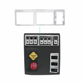 Chrome Rocker Switch Trim for 2010+ Peterbilt