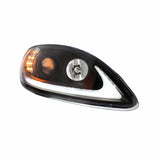 Black Projection Headlight With LED Turn Signal For International Prostar