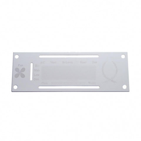 Kenworth Stainless A/C Control Plate