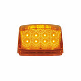 17 LED Reflector Square Cab Light - Amber LED/Amber Lens