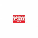 6 High Power LED 5" Chrome Work Light
