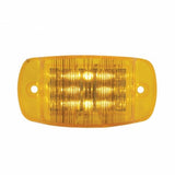 14 LED Rectangular Clearance/Marker Light - Amber LED/Amber Lens