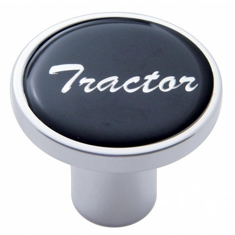 "Tractor" Air Valve Knob - Black Glossy Sticker