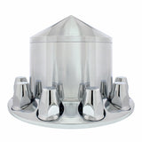 Chrome Pointed Rear Axle Cover w/ 33mm Nut Cover - Thread-On