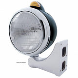 Black Guide 682-C Headlight 6014 & Dual Mode LED Signal - Amber Lens