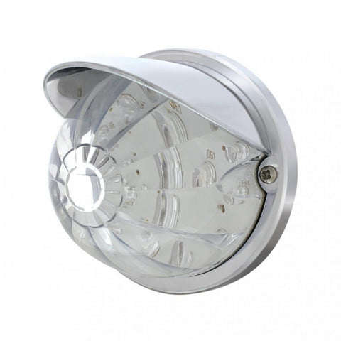17 LED Watermelon Flush Mount Kit w/ Visor - Amber LED/Clear Lens