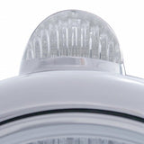 Stainless Steel Guide 682-C Headlight Crystal H4 & Dual Mode LED Signal - Clear Lens