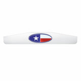 Chrome 4" x 24" Bottom Mud Flap Plate w/Welded Stud - Texas