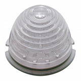 17 LED Beehive Flush Mount Kit w/ Low Profile Bezel - Amber LED/Clear Lens