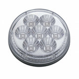 7 LED Reflector 4" Stop, Turn & Tail Light - Red LED/Clear Lens