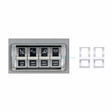 Chrome Switch Cover For 2018-2020 Freightliner Cascadia (2/Pack)