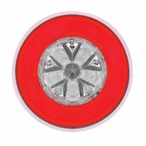 18 LED 4" "GLO" Stop, Turn & Tail Light Kit - Red Led/Red Lens
