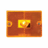 Rectangular Clearance Marker w/ Reflex Lens - Amber