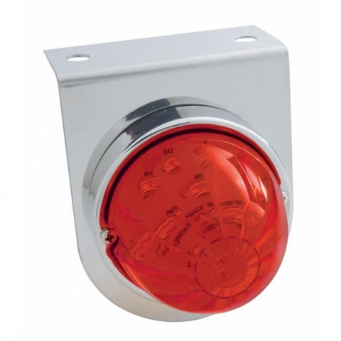 Stainless Light Bracket w/ 17 LED Watermelon Light - Red LED/Red Lens