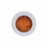 3 LED Dual Function Mini Auxiliary / Utility Light w/ Bezel - Amber LED/Amber Lens