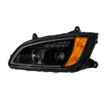 "Blackout" Projection Headlight With LED Turn Signal & LED Position Light For 2008+ Kenworth T660