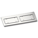 Stainless Steel Dual License Plate/Swing Plate For Kenworth W900 With Texas Style Bumper