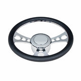 Chrome Billet Style Aluminum Horn Button