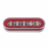 22 LED Oval "GLO" Stop, Turn & Tail Light - Red LED/Red Lens