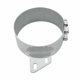 8" Stainless Butt Joint Exhaust Clamp - Angled Bracket