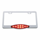 10 LED Cats Eye License Frame - Red LED/Red Lens