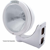 Chrome Classic Headlight H4 Bulb & LED Turn Signal - Clear Lens