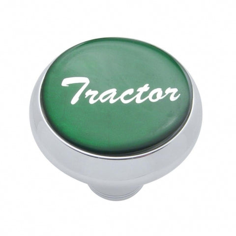 "Tractor" Deluxe  Air Valve Knob - Green Glossy Sticker