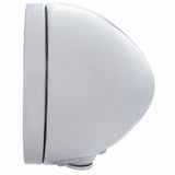 Chrome Classic Headlight H4 w/34 White LED & Dual Mode LED Signal - Clear Lens