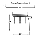 30" 304 Stainless Steel U-Bolt Style Quarter Fender