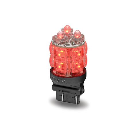 Red Square Stop, Tail Function LED Light - Push In (13 Diodes)