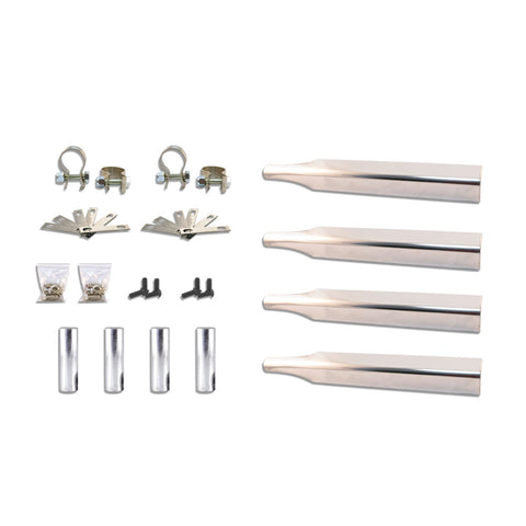 Heavy Duty Single Axle Fender Mounting Kit (12 Ga. | Threaded Post Mount) - Triangular Mounting Arms