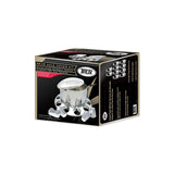 Chrome ABS Plastic Rear Axle Cover Kit w/ Removable Center Cap & 33mm Push On Nut Covers
